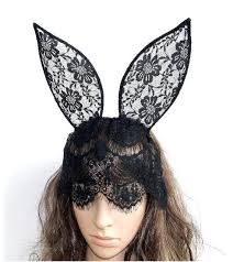 Bunny Rabbit Ears Fancy Dress Headband with Polka Dot Veil Cat w// Veil #2
