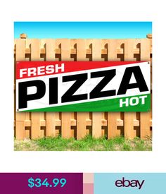HOT FRESH PIZZA Advertising Vinyl Banner Flag Sign Many Sizes Available USA