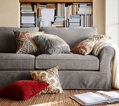 Decor Look Alikes Pottery Barn Basic Sofa Pb Comfort Roll Arm Slipcovered Sofa Pottery Barn Slipcover