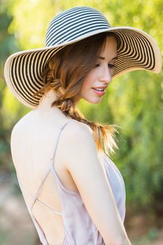 Minyu Women Elegant Ladies Church Vintage Hat Wide Large Brim with Big Flower Fedoras,Blue