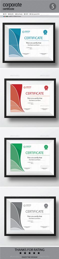 Clean Modern Certificate Certificate, Template and Modern - corporate certificate template Clean Modern Certificate Certificate, Template and Modern - corporate certificate template