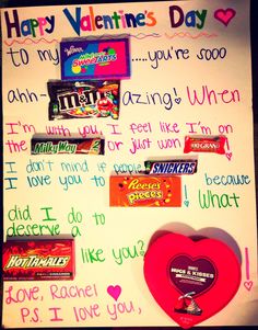 Valentine S Day Candy Card Creativity Pinterest Cute Valentine S Day Candy Card That I Made For Matt These Really Are Easy To Make There A Bunch Of Diffe Things You Could Write On Them