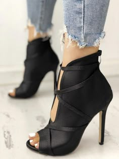 Fashion Peep Toe Bandage Pumps Fashion, Casual, Womens Fashion, Bikinis, Elegant, Model, Outfit