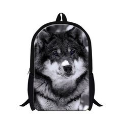 Fierce Animal Wolf Daily Shoulder Bag Women Fashion Bags Drawstring Waterproof Womans Fashion Bags Girls Bag Fashion For Women