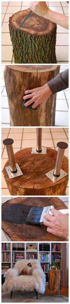 10 Coole Ideen zum Selbermachen, um aus Baumstämme Tische zu bauen - wohnideen selbermachen jahrgang 10 Coole Ideen zum Selbermachen, um aus Baumstämme Tische zu bauen - wohnideen selbermachen jahrgang