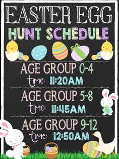 easter egg hunt flyer invitation poster template church school