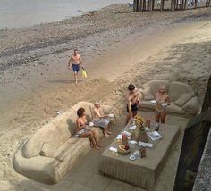 152 Best Sand Images On Pinterest Beach Art Artwork And Ice Sand Furniture Beach Party Fun Picnic Trip