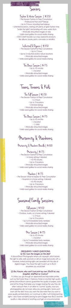 FREE Photography Forms - Pricing Guide and Order Form - wedding price list FREE Photography Forms - Pricing Guide and Order Form - wedding price list