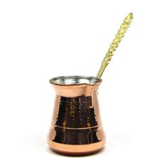cezve//ibrik Decorated Turkish Coffee Pot with Tulips Large 14 oz