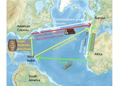 001 Triangular Trade Route Map Social studies Colonial 001 Triangular Trade Route Map Social studies Colonial
