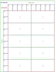 football pool sheets template