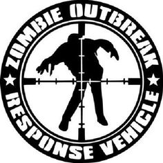 4x 5 High 2 ZOMBIE PUNISHER Vinyl Vehicle Decals Walking Skull Dead Halloween Prop Car Stickers 2 Decals