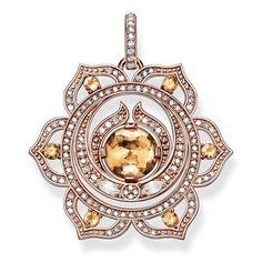 Thomas Sabo Femme 925 Argent Silver Ovale Blanc Marron /Œil de tigre Perle