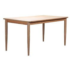 I malet gummitræ. mål: h 75, l 120, b 76 cm. rektangulær klap på 40 ... Spisebord med klap