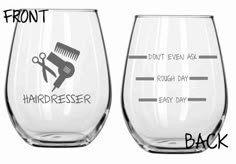 104 Best Gifts For Hairstylists Images Living Room Etched Hairdresser Gl Funny Choose From Wine Stemless Beer Mug Pub Pilsner Rocks Coffee Free Personalizat