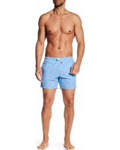 Mens Swim Trunks Vintage Yellow Seagull Birds Quick Dry Beach Board Shorts with Mesh Lining