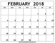 february 2018 calendar craze