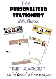 free personalized stationery create online then print at home