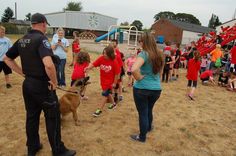 OCPD introduces canine Flint to local students Student