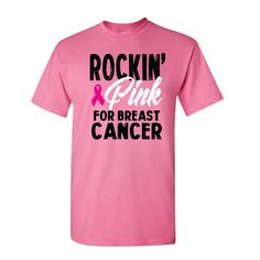 Bling Breast Cancer Fight Like Champion RHINESTONE Shirt Rip Cut Out S~3X Short