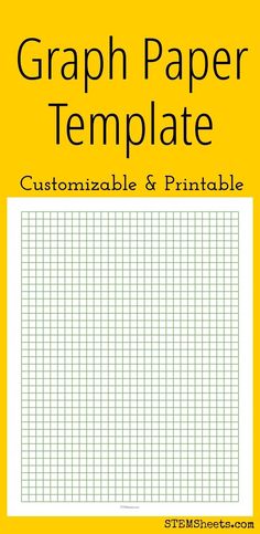 graph paper customizable and printable