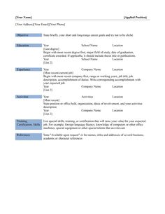 is there a resume template in microsoft word 2007