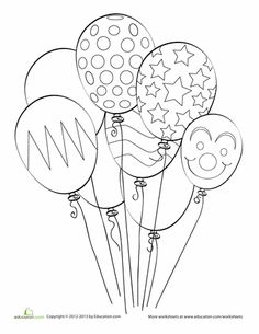 freecoloringbookpages 10 balloons coloring pages