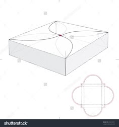 carrier box with handles and die cut templates stock vector