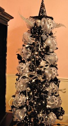 Black And Silver Christmas Tree Black And Silver Christmas Tree