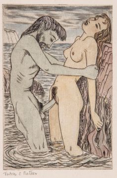 Vintage erotic art painting Something is. vintage erotic art painting