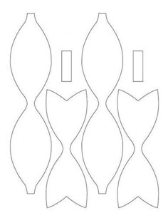printable paper bow template make your own package decorations paper bow template