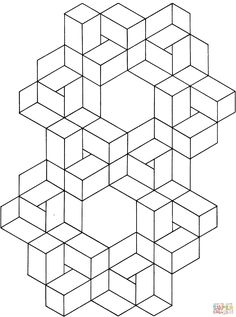 optical illusion coloring page vasarely op art pinterest