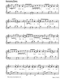 love myself hailee steinfeld stave preview 6 sheet music 100 years free piano sheet music
