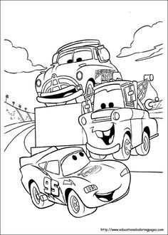 Free Disney Cars Cartoon Coloring Pages For Kids Including Pictures Your Children To Enjoy The Fun Of