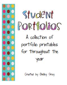 high school student portfolio template