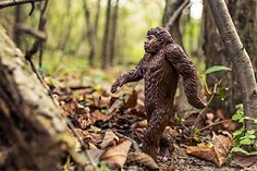 Sasquatch Bigfoot Woods Pattern All Over Neck Tie