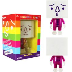 red // blue To-Fu Tofu Oyako 2.5 Inch Trexi Figure