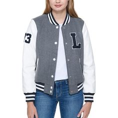 Samurai Jack Japanese Text Kids Varsity Jacket