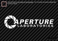 8/" Aperture Science Laboratories Sticker Decal Portal vinyl
