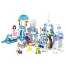 NEW Dream Princess Castle Elsa Ice Castle Princess Anna Model Building Blocks NEW Dream Princess Castle Elsa Ice Castle Princess Anna Model Building Blocks