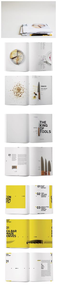 27 best food magazine layout images on pinterest page layout showcases a daily ritual book two shows an object from that daily ritual as a collection and book three shows the industry food presentation layout