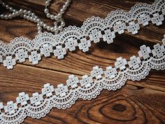 32 STYLE Vintage White net Lace Edge Trim Bridal Wedding Ribbon Sewing Craft DIY