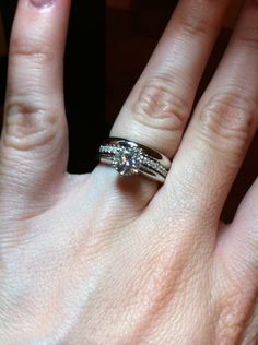 194 Best Anniversary Ring Images On Pinterest Rings I Adore The Look Of Stacked Wedding Bands And Rings Hubby Knows D Like A Third One For Our First Anniversary Ahem Spoil