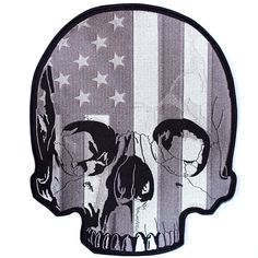 XL SKULL /& WRENCH Crossbones Large Embroidered Patch IRON ON Motorcycle 11/"