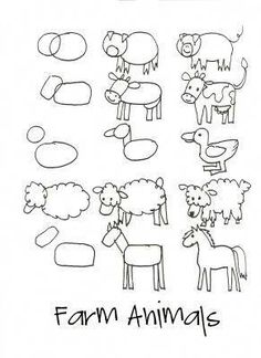 8 Drawings Easy Farm Animals Ideas 967d23392c7212d4d979afc8ceb03f11