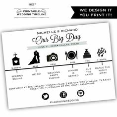 wedding timelines