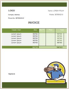 22 best carpet cleaning invoice template images carpet cleaning carpet cleaning invoice template