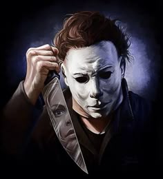 horror movie art halloween 1978 michael myers by zachary jackson
