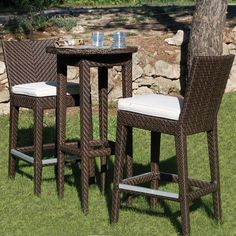 1 2 Umbrella For Balconies Clever How To Decorate A Small Soho 3 Piece Bar Height Dining Set By Hospitality Rattan 933 30 Pc