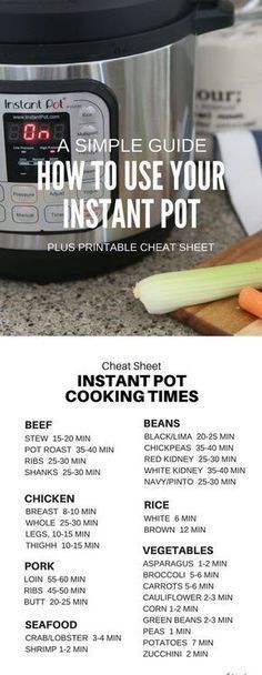 Recipes | Instant Pot | Got an Instant Pot and feeling overwhelmed? Not sure where to start? Sharing a simple guide that shares step by step help for how to use your Instant Pot. Foodies, Pressure Pot